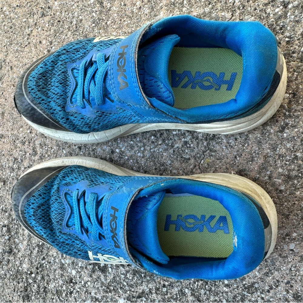 Kids Hoka running shoes (size 13)